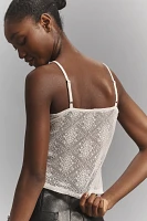 By Anthropologie Sheer Lace Cami