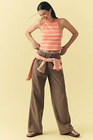 The Blair Stretch Cotton Crop Racerback Tank Top