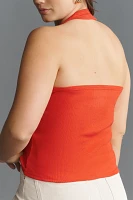 Pilcro Ribbed Halter Tank