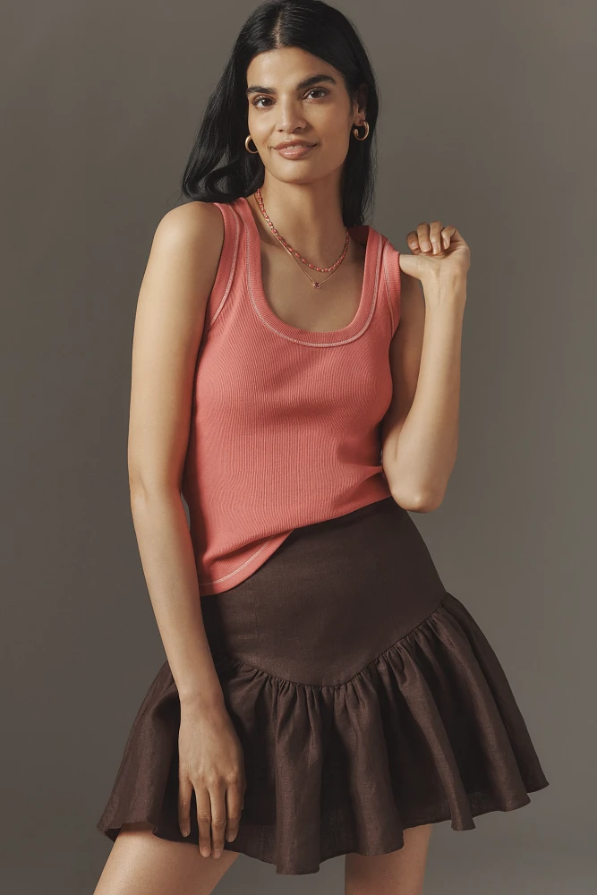 The Sunny Scoop-Neck Tank Top by Pilcro