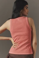 The Sunny Scoop-Neck Tank Top by Pilcro