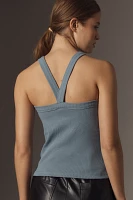 Pilcro High-Neck Cross-Back Tank