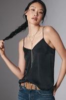 By Anthropologie Lace-Trim Silk Cami