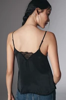 By Anthropologie Lace-Trim Silk Cami