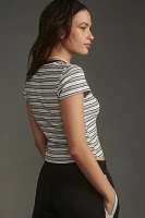 The Blair Baby Tee by Maeve: Striped Edition