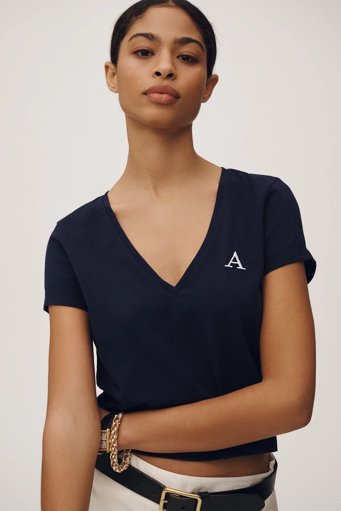 Maeve V-Neck Short-Sleeve Tee