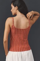 Pilcro Stripe Corset Tank