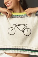 Daily Practice Le Tour Cropped Crew-Neck Sweater