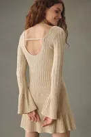 Daily Practice by Anthropologie Bell-Sleeve Sweater Mini Dress