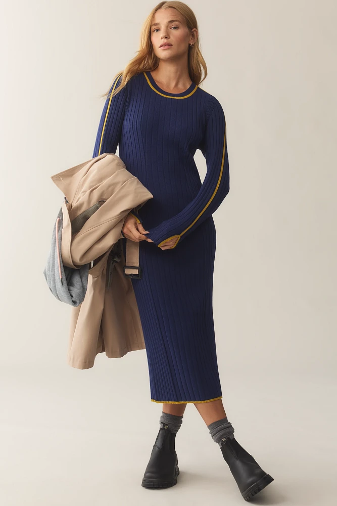 Daily Practice by Anthropologie Long-Sleeve Sporty Sweater Dress