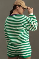 Daily Practice by Anthropologie Long-Sleeve Striped Sweater