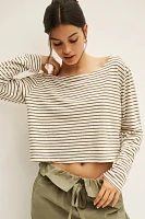 Stateside Boat-Neck Linen Top