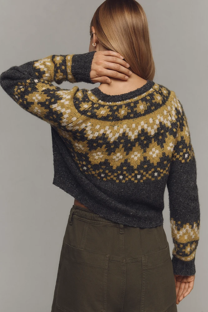 Stateside Crew-Neck Cardigan Sweater