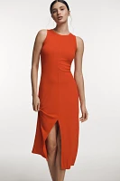 Stateside Sleeveless Rib Midi Dress