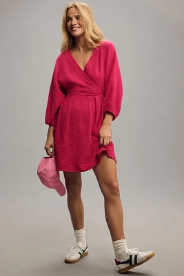 Nation LTD Hedy Long-Sleeve Wrap Dress