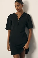 Nation Los Angeles Sallie Short-Sleeve Popover Mini Dress
