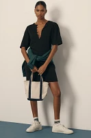 Nation Los Angeles Sallie Short-Sleeve Popover Mini Dress