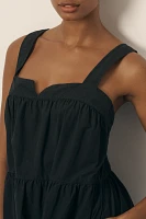 Nation Los Angeles Claribel Poplin Babydoll Mini Dress