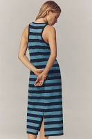 Nation Los Angeles Dani Patterned Sleeveless Crew-Neck Midi Dress