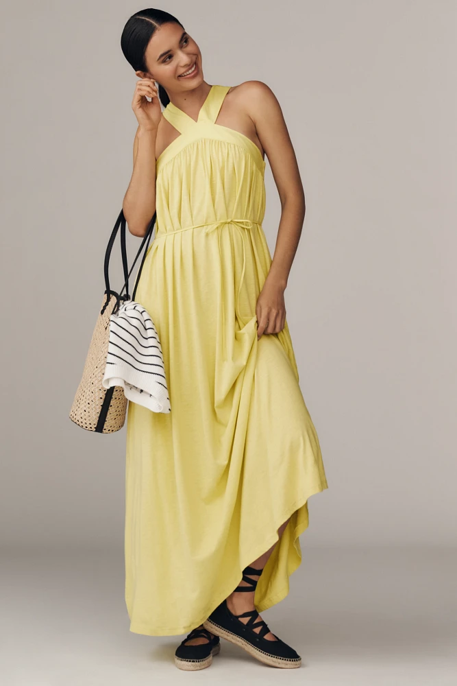 Nation Los Angeles Brielle Halter Maxi Dress