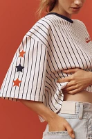 Back When Baseball Team Cropped Graphic Tee