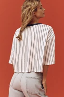 Back When Baseball Team Cropped Graphic Tee