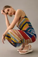 By Anthropologie Chevron Lounge Dress