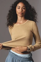 Daily Practice by Anthropologie Thermal Layer Long-Sleeve Top