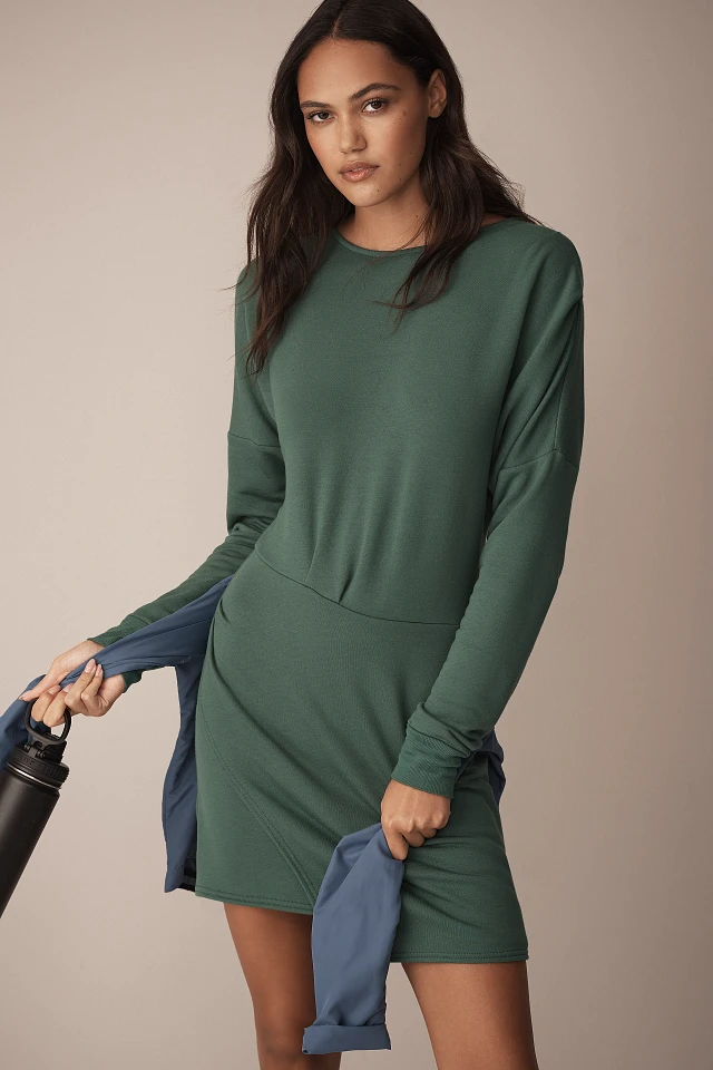 slim fit dress slacks Anthropologie Daily Practice Half Pipe Mini Dress – Luxy Thrift main image 0