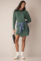 Daily Practice by Anthropologie Long-Sleeve Asymmetrical Mini Dress