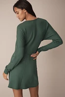 Daily Practice by Anthropologie Long-Sleeve Asymmetrical Mini Dress