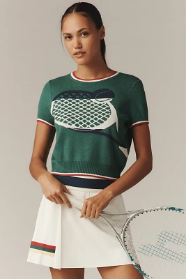 Tretorn x Anthropologie Knit Short-Sleeve Racquet Sweater