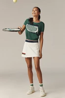 Tretorn x Anthropologie Knit Short-Sleeve Racquet Sweater