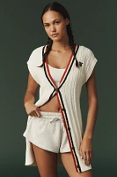 Tretorn x Anthropologie Longline Short-Sleeve Cardigan