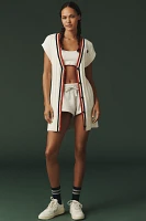 Tretorn x Anthropologie Longline Short-Sleeve Cardigan