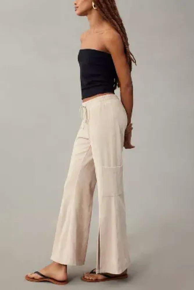 Daily Practice by Anthropologie Drawstring Flare Pants