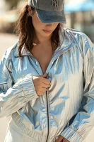 By Anthropologie Metallic Track Jacket