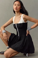 Daily Practice Sleeveless Smocked Mini Dress