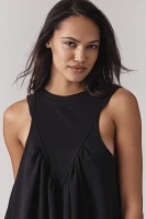 Daily Practice Sleeveless Ruched Mini Dress