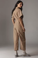 Daily Practice Short-Sleeve Utility Jumpsuit