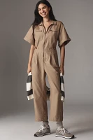 Daily Practice Short-Sleeve Utility Jumpsuit