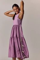 Daily Practice Sky High Tiered Midi Dress