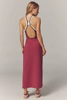 Daily Practice Halter Side-Slit Maxi Dress