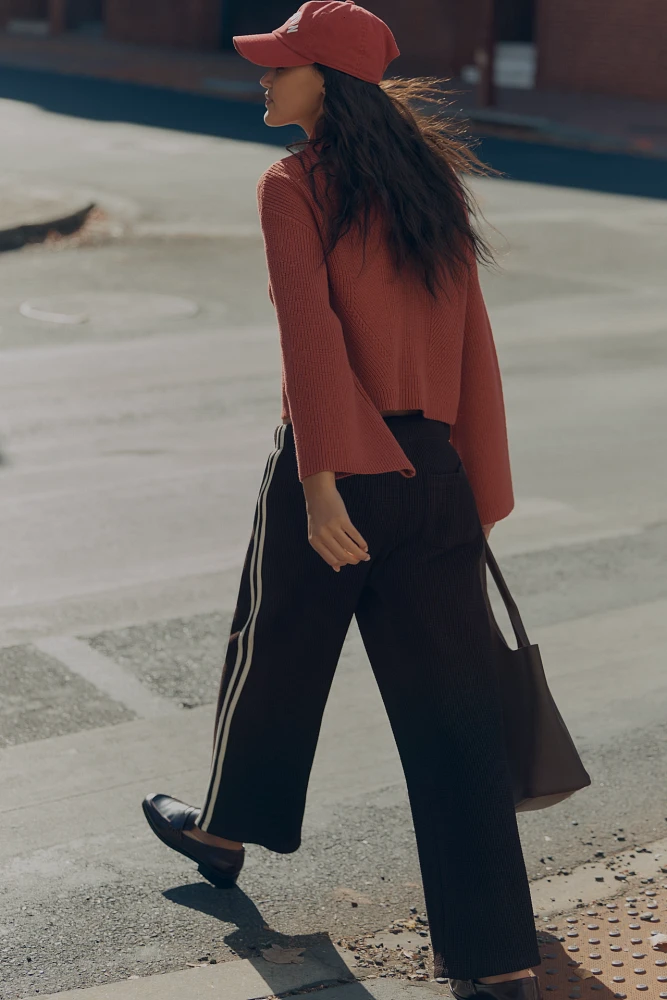 DONNI. The Thermal Crop Stripe Pants