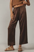 DONNI. The Silk Stripe Crop Pants