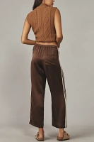 DONNI. The Silk Stripe Crop Pants