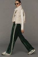 DONNI. Velvet Stripe Silk Pants