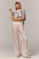 DONNI. The Silk Lace Simple Pull-On Pants