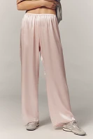 DONNI. The Silk Lace Simple Pull-On Pants