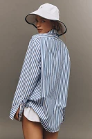 DONNI. The Pop Long-Sleeve Poplin Buttondown Shirt
